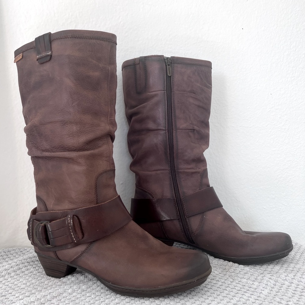 Pikolinos real leather mid calf boot. 2 inch heel. Brand new! Fits for a size 9